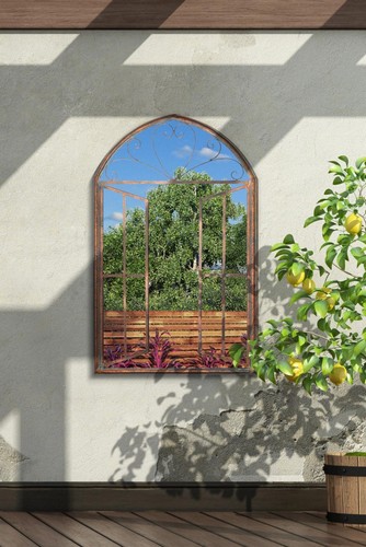 Metal rustic large arched - metal,