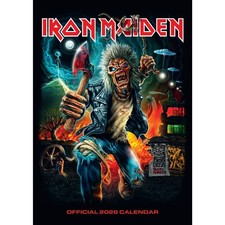 2026 Calendar Iron Maiden Month to View A3 Calendar Official Product