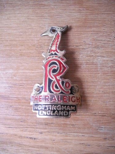 The raleigh bicycle head - raleigh, badge