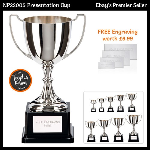 Nickel plated cast metal cup - cast,