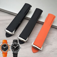 High Quality Curved Silicone Rubber Watch Band Strap for Omega New Seamaster 300