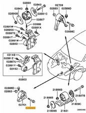 Bolt Front Lower Engine Mount Evo 4-6