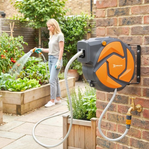 Water hose reel compact garden - water,