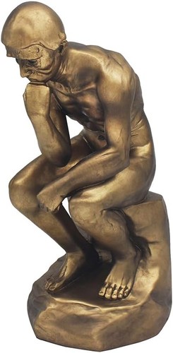 Thinker bust statue sculpture - thinker,