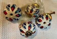 Floral ceramic scallop drawer - floral,