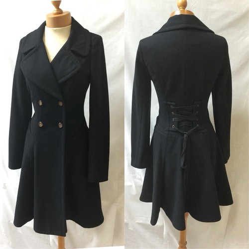 Topshop vintage navy wool - topshop,