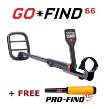 Minelab Go-Find 66 Metal Detector + FREE Pro Find 15 Pin Pointer