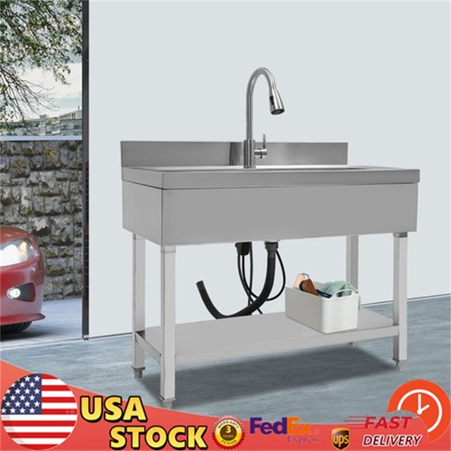 Stainless steel utility sink - steel,