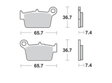 Braking Rear Brake Pads 976SM1
