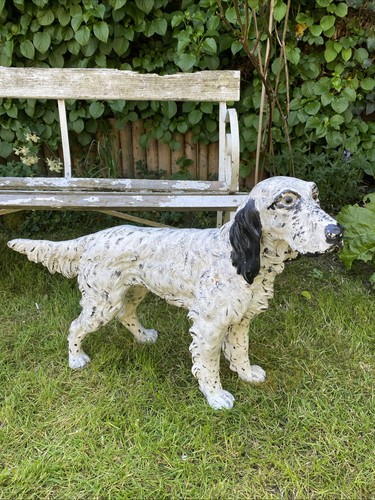 Antique plaster model dog - antique, of
