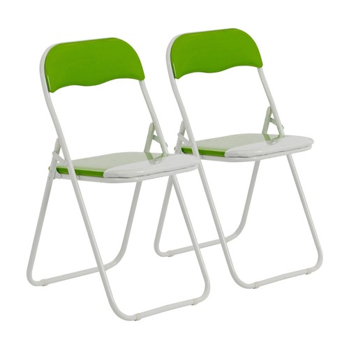 Coloured padded folding chairs - folding,