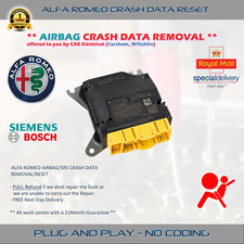 ALFA ROMEO SRS/AIRBAG MODULE - CRASH DATA REMOVAL & RESET - MOST ECU'S COVERED