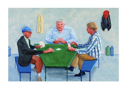 David hockney card players 1 - david,