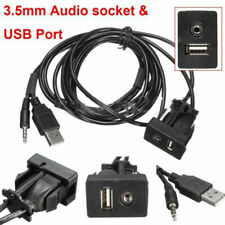 3.5mm USB AUX Adapter Headphone Audio Socket Car Dash Mount Extension Cable Lead