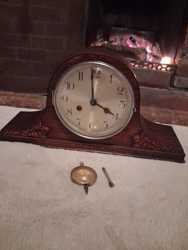 Mantle clock napoleon hat - mantle,