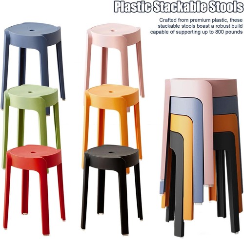 Plastic stackable stools - stackable,
