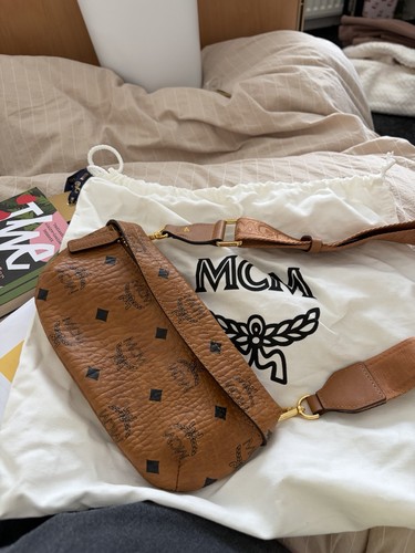Mcm monogram belt bag - monogram, small