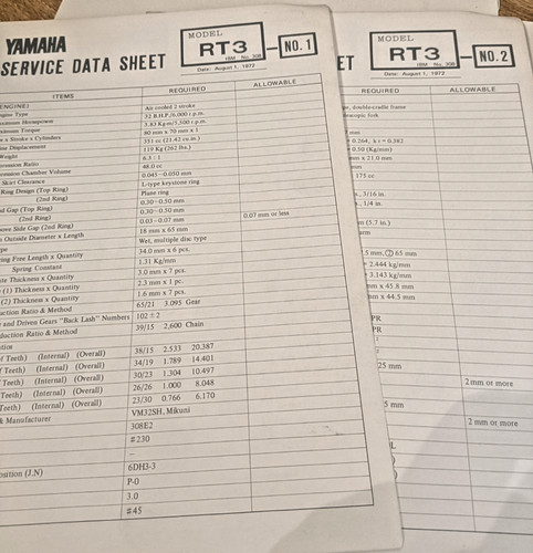 Yamaha rt3 308 technicians - yamaha, #308