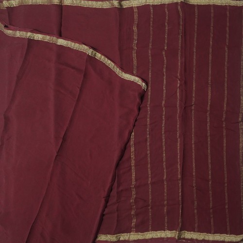 Vintage maroon saree 100 pure - maroon,