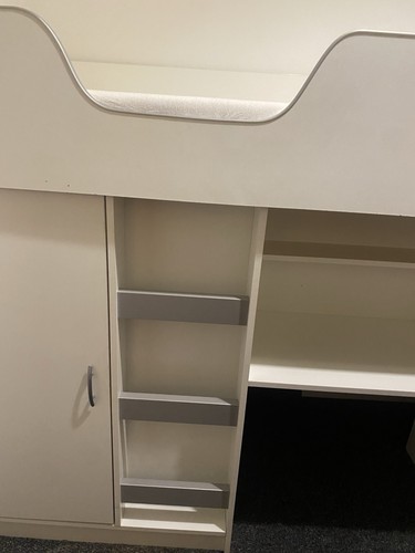 Mid sleeper bed with - , desk