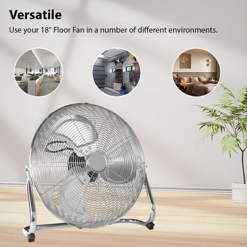 Portable floor fan - floor, metal