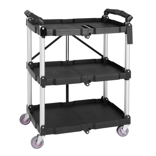 Vogue folding trolley - in, black