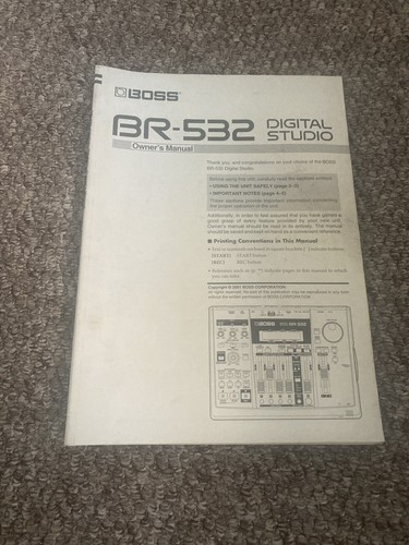 Boss 532 manual - boss,