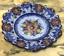 Faiarte Alcobaca, Portugal 495, 1960s, Plate, Wall Plate, Fruit Plate