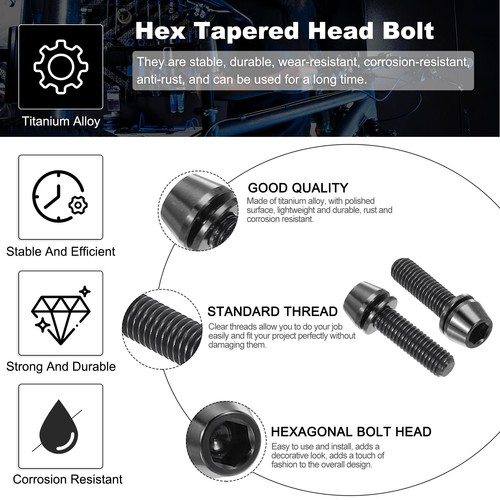 6pcs m5x18mm titanium bike - 6pcs,
