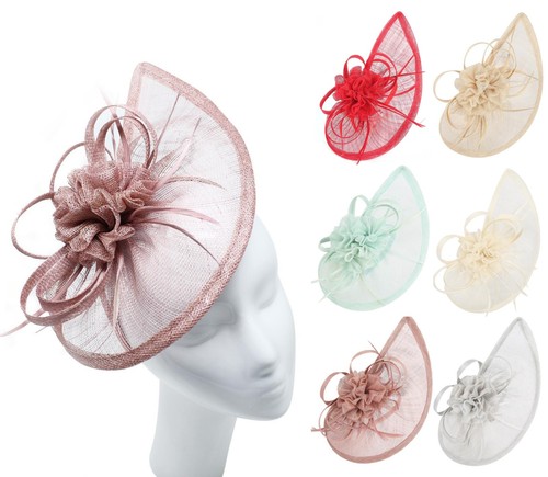 Large teardrop fascinator - large,