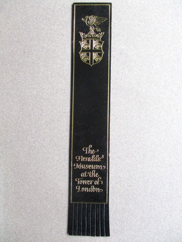Leather bookmark tower - leather,