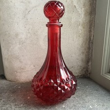 Vintage ruby red Empoli style