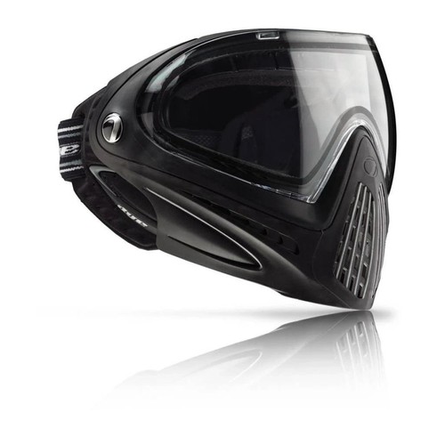 Black dye paintball mask - black,