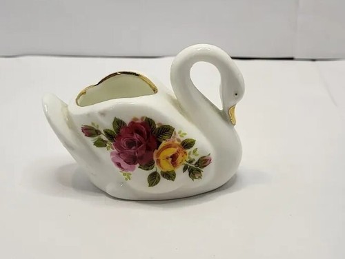 Cottage rose swan - rose, ornament