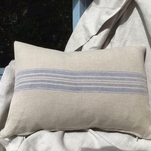 French grainsack cushion cover - french,