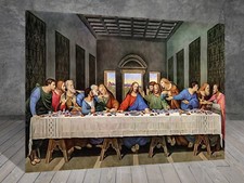 Da Vinci The Last Supper RELIGION CHURCH CANVAS PAINTING ART PRINT 213x