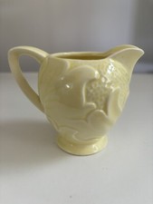 Vintage Ridgeway Staffordshire pottery creamer jug yellow small