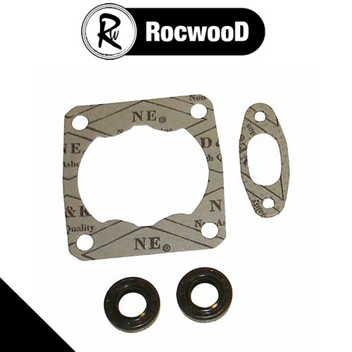 Gasket set with oil seals - with, fits