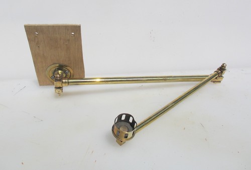Large antique brass gas - gas, wall