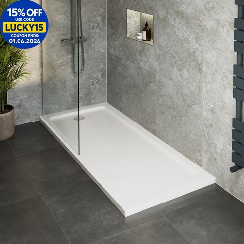 Modern rectangular shower tray - modern,