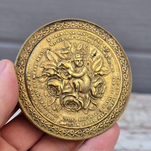 Antique snuff box gilt - box,