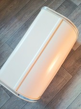Large Brabantia Bread Bin Metal Cream Front Opening