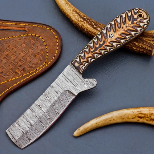 Handmade damascus cowboy bull - damascus,