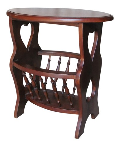 Magazine rack side table - side, |