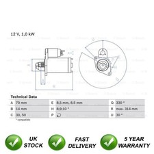 Starter Motor SJR Fits