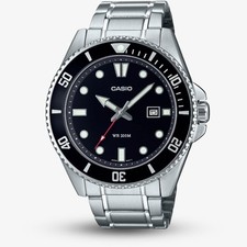 Casio Mens Diver Black &