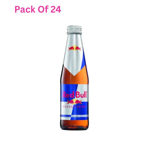 Red bull glass bottle 250ml - bull,