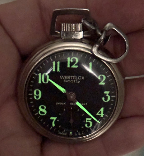 Vtg westclox scotty black - vtg,