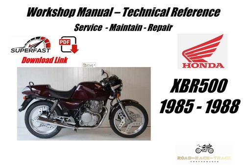 Honda xbr500 xbr 500 service - xbr500,