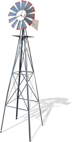 8ft ornamental windmill - windmill, heavy